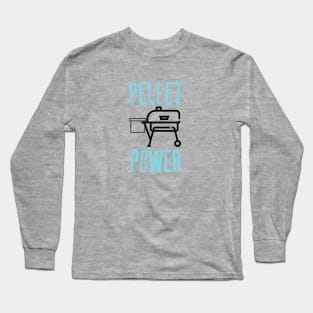 Pellet Power Smoker Design Long Sleeve T-Shirt